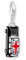 THOMAS SABO 2 Charm-Anhänger LONDON Taxi mit Union Jack Silber 925 Sterlingsilber, Kaltemail 2169-041-7