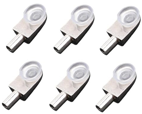 Shelf Support Pegs 20pcs Glass Shelf Pins Bracket Zinc Alloy Nail Polished Rod Joint with Suction Cup with 5mm Dia Pin
