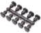 Suinga Pack 100 Tapones de 4 mm para Microtubos y Cierre de Goteros - Solución Práctica para Sistemas de Riego, negro