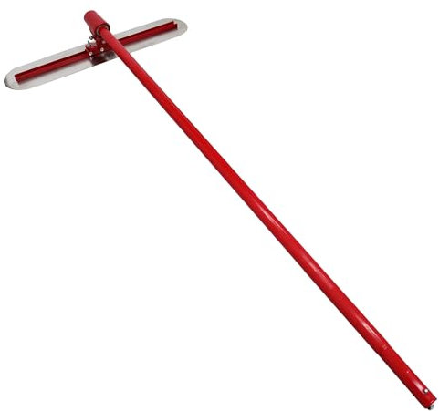 Pfeilzieher Betonglätter, Estrichwerkzeug für Beton- und Zementoberflächen, Betonglätter aus Edelstahl, Glättbrett mit 3 Glättbrettern und 3 Griffen (178 cm)