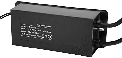 Trasformatore Elettronico per Luce Al Neon, Alimentatore 10KV 30mA 10000V per Insegne Al Neon in Vetro, Trasformatore Elettronico per Luci Al Neon con Certificazione UL, CSA per