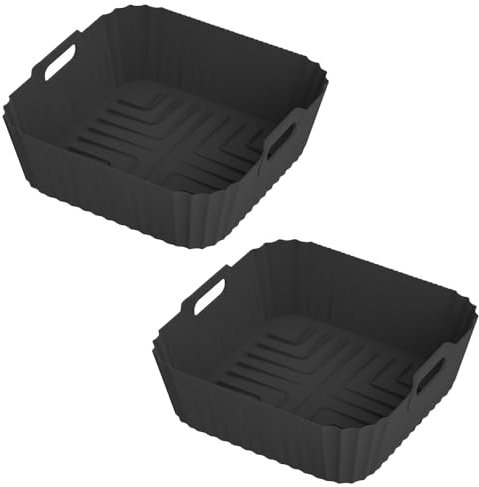 Airfryer AF180 Accessories for Ninja Foodi Dual Drawer AF140 180 AF141 AF181 UK, Silicone Mould for Ninja Hot Air Fryer AF140 EU Oven Microwave, Better than Disposable Paper Liner