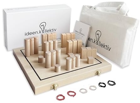 ideen.kollektiv Systembrett Pro to Go – Faltbares & magnetisches Familienbrett aus hochwertigem Buchenholz – Perfekt für systemisches Coaching, Familienaufstellungen, Supervision, Therapie & Beratung