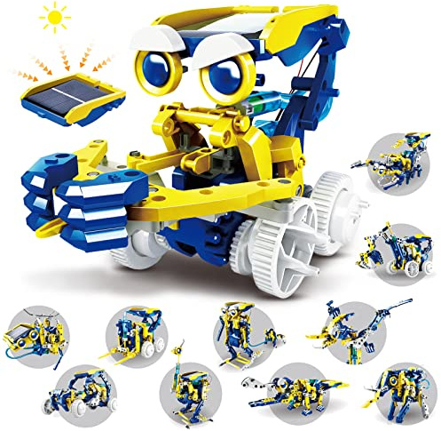 Robot Solaire Jouet Enfant 7 8 9 10 11 12 Ans, Jeux Garçon Fille | 11 in 1 STEM Robotique Construction Intelligent Jeu Éducative Experiences Scientifiques DIY Cadeau Noël Anniversaire