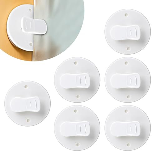 Shower Curtain Clips 6 Pcs Shower Windproof Showers Curtains Weights Self Adhesive Showers Curtains Clips for Home Inside Splash Water Wall- White