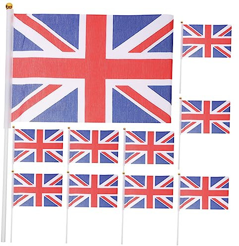 Toyvian 3 Ensembles Drapeaux Anglais À Agiter Uk Pour Événements Décorations 10 Pièces * 3
