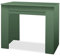FRANKYSTAR Fortino - Console de table extensible 91 x 50/250 cm avec 4 rallonges en mélamine anti-rayures Vert sauge