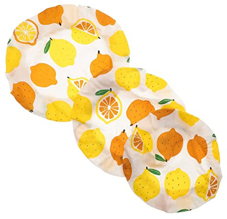 IMIKEYA Reusable Elastic Food Bowl Covers Set Large, Medium, Small Cloth Food Fresh Covers, Washable Dustproof Lid Protectors for Kitchen Bowls and Pots