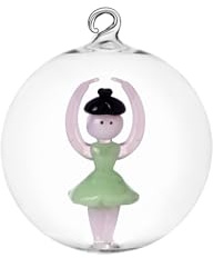 Ichendorf Nussknacker Weihnachtskugel Ballerina 8 cm Borosilikatglas