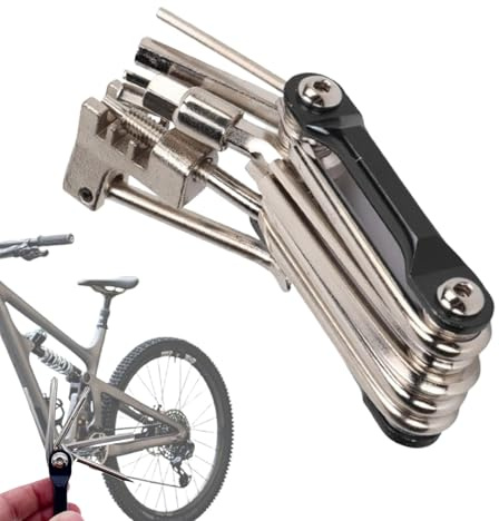 Kit de réparation de pneus de vélo – Gadget portable multifonctionnel, kit d'outils de vélo – pour homme et femme en montagne, voyage, entretien d'urgence en plein air, soins quotidiens à domicile