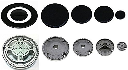 5 BRUCIATORI + PIATTELLI SPARTIFIAMMA ADATTI FRANKE 4 FUO + TRIPLA CORONA S 0235