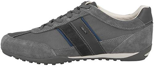Geox Homme U Wells C Sneakers, Dk Grey, 42 EU