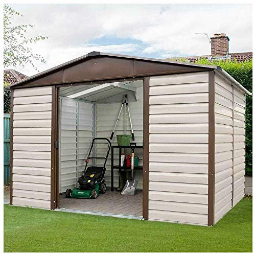 Yardmaster Shiplap 10x12 Apex Metal Shed & Steel Floor Frame -Assembly Available