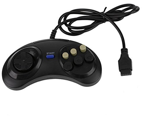 Six Buttons Game Handle Command Pad Accessori in plastica Gamepad per Sega Megadrive per Mega Drive Deluxe Drive Wonder Mega