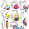 KENIAO Ostern Ausstecher Set Frühling Fondant Ausstechformen für Kinder - 8 Stück - Häschen, Karotte, Osterei, Blume, Häschengesicht, Küken, Ein Küken aus der Schale & Springender Hase - Edelstahl