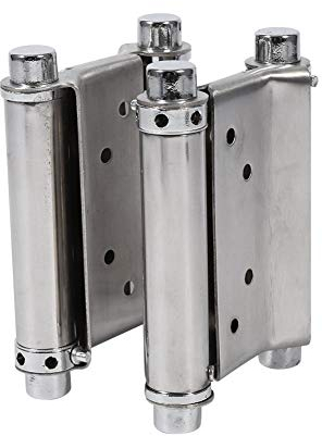 2pcs charnière à ressort, charnière à ressort à double action de 3 pouces pour charnière de porte de porte battante de porte de café