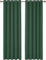 Deconovo Gardinen Wohnzimmer Gardinen Blickdicht Vorhang Schlafzimmer Thermo Vorhänge gegen Kälte Hitzeschutz Dicke Thermovorhang Kälteschutz, 290x140 cm(HöhexBreite), Waldgrün, 2er Set