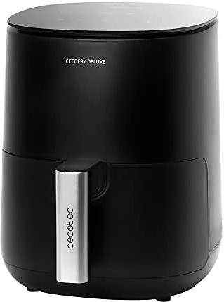 Cecotec Freidora sin Aceite 2,5 L de Aire Caliente Cecofry Deluxe Rapid Moon. 1400 W, Dietética, Función Horno, Cestillo y Rejilla aptos para Lavavajillas, hasta 200ºC, 8 Modos