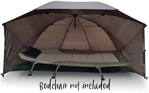 NEW NGT Carp Coarse Fishing 60 Waterproof Umbrella Brolly Shelter with Storm Sides Poles and Groundsheet