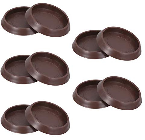 Cabilock 10 Stück Runde Möbel Rollenbecher rutschfeste Möbel Untersetzer Bein Bodenschutz für Bett Sofa Rad Anti-Rutsch-Pad