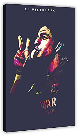 Luis Suarez Poster Fußball 1 Leinwand Wandkunst Dekor Druck Bild Gemälde für Wohnzimmer Schlafzimmer Dekoration Rahmen: 30 × 45 cm