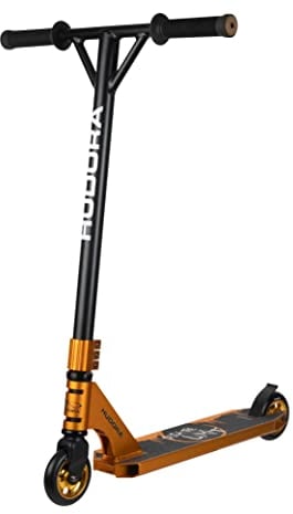 HUDORA Stuntscooter XR-25.1 - 360° Lenkung - Tretroller - ABEC 9 Kugellager - Robuster Funscooter, Kickscooter, Stunt Scooter, Trick Roller, Cityroller -14064 - Gold