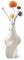 Kingbar Weibliche Körpervase Deko Vase Weiß Keramik Vase Pampasgras Blumenvase Menschliches Körper Blumenvase,Blumen Handmade kleine vasen Dekoration Ornamente