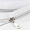 Sawoake 9m Bulk Zipper, (#5) Reißverschlüsse zum Nähen, White Nylon Coil Zipper mit Silver zähnen, Ersatz Nähreißverschluss mit 20PCS Reißverschluss Sliders(#5 White Silver)