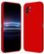 RankOne Funda para Redmi Note 10S / Redmi Note 10 (4G) / Poco M5s (6.43 Inches) Carcasa de Silicona de TPU Suave - Rojo Chino