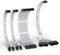 EZDIY-FAB Kit di Cavi con Manicotto PCIE 5.0 12VHPWR,Prolunga del Cavo di Alimentazione 16AWG,Cavo di Estensione da 24 PIN-ATX/(4+4) PIN-EPS/(12+4) PIN a 4X 8 PIN PCIE- RTX4090/4080/4070Ti-Bianco