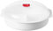 MVSR 1pcs Microwave Bowls With Vented Lids Microwave Containers - BPA-Free - Dishwasher, Freezer Safe, 1L-White/Clear