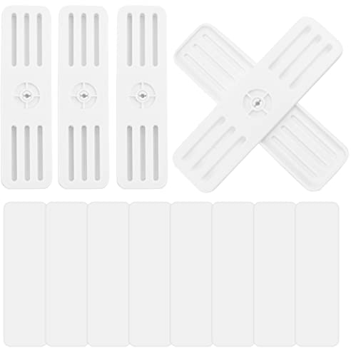 4 x Selbstklebender Stanzfreier Sockelhalter, Wandhalterung Steckdose Fixierer Halterung Steckdosenleiste Weiß Power Board-Halter Steckdosen Halterung Steckdosenhalter Selbstklebend für Router Office