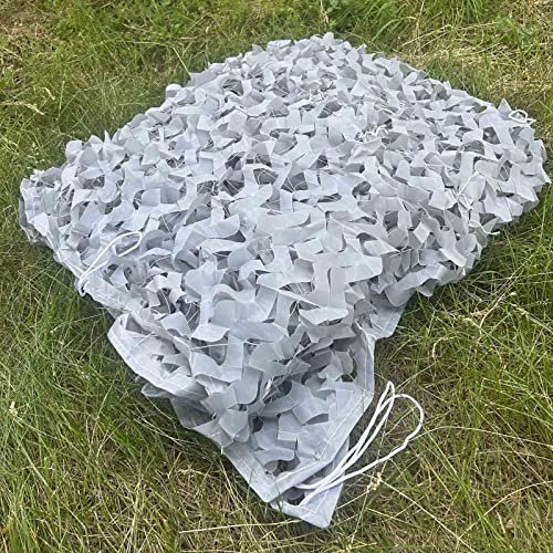 YHBZ 150D Oxford-Gewebe Tarnnetz,2x3m,5x4m,3x6m,Militärisches Tarnungszubehör,Grau-Outdoor-Schatten Tarnung Netting,für Jagd Camping Garten Sonnenschutz Dekoration,2x3m(7 * 10ft)