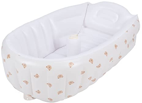 Aufblasbare Babybadewanne, Tragbare Reisebadewanne, Luftgefüllte Kissenbadewanne, Faltbare Kleinkindbadewanne für Neugeborene (Typ C)