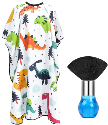 volumoon Haarschneideumhang mit Hals Staubwedel,Haarschnitt Friseurumhänge,Friseursalon Umhänge,Professioneller Haarschneideumhang,Haarschneidezubehör,Für Salon Haarschneiden Friseur