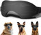NICERINC PET Große Hundesonnenbrille, UV-Schutz, winddicht, für große Hunde, Schwarz, Large, Einfarbig