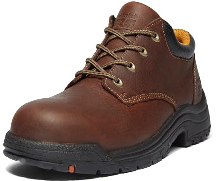 Timberland PRO Men's TiTAN Oxford Alloy Safety Toe Industrial Work Shoe, Haystack Brown-2024 NEW, 9.5W