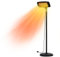Patio Heater Outdoor Electric Patio Heater 2000W Free Standing with Remote Outdoor Quartz Electric Heater for Restaurants, Cafes, Gardens