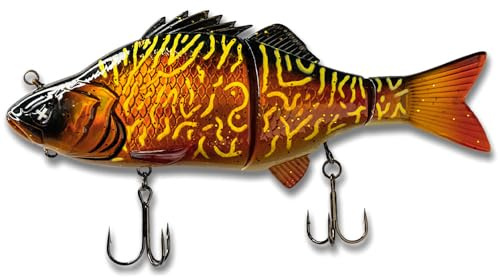 Monkey Lures Swimbait Purge Glider 17,5 cm - Floating Glidebait, Hecht Köder groß, Bigbait Hechtköder, Big Bait zum Hecht Angeln