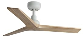 FARO BARCELONA 34281 - KLIM S Ventilador blanco/madera roble