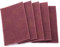 ANKROYU 5 Almohadillas Abrasivas Para Fregar A Mano, Almohadillas Abrasivas De Acabado Para Estropajo Industrial, Almohadillas Para Fregar Abrasivas Escocesas(rojo)