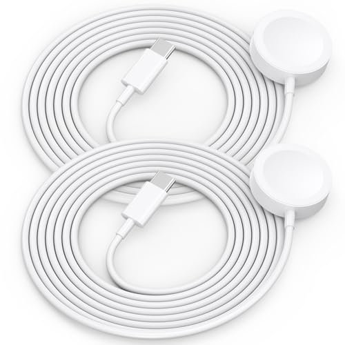 [2Pack USB C] Ladekabel für Apple Watch, Magnetisches ladekabel Kompatibel mit iWatch Ultra/Series 11/10/9/8/7/6/SE3/SE2/SE/5/4/3/2/1-[3.3ft/1m]