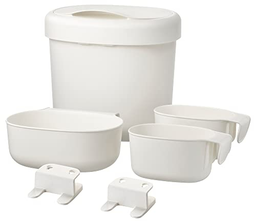 Generisch ÖNSKLIG Stor Körbe Wickelkörbe 4er Set, weiß