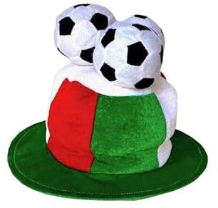 Zeus Party CAPPELLO ITALIA TRICOLORE CON PALLONI CM 22X34