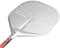GIEMME Pelle à pizza rectangulaire perforée en aluminium (Tête ø 33 cm, Longueur de manche 120 cm)