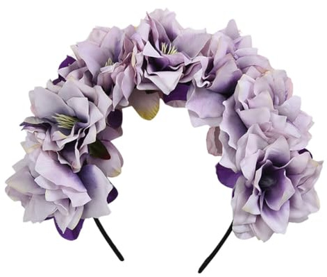 Braut Haarschmuck Stirnband Handgefertigtes Champagner Pfingstrose Tiara Orchideen Haarband für Braut Brautjungfern