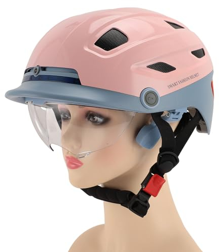 Intelligenter -Fahrradhelm, Integrierte Sportkamera, Integrierte Lautsprecher, Mikrofon, LED-Leuchten für Erwachsene, Männer und Frauen