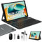 FORUSER Tablet 10 Pulgadas Android 14 Tableta 5G WiFi Octa Cores,2.0GHz Tablet PC 36GB RAM+128GB ROM,1920 * 1200 FHD incell,8000mAh,13MP+8MP,GPS,Face ID,Tablet con Teclado,Ratón-Gris