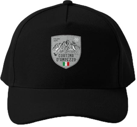 LLIHSDHCC KlassikerCortina d Ampezzo Berg Italien Emblem Aufkleber Streetwear Icon Hut für Frauen Herren Sport Geschenk