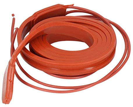 Wärmeband für Wasserleitungen, 75 W, 220 V AC, Silikon-Heizband, Wärmeband, Heizbandwärmer, Wasserleitungs-Wärmeband, 15 X 1000 Mm, für Klimaanlagenkompressoren, Motoren und